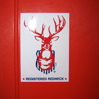 Registered Redneck Sticker